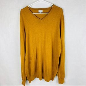 Old Navy V-neck Cotton Sweater Brown Taupe